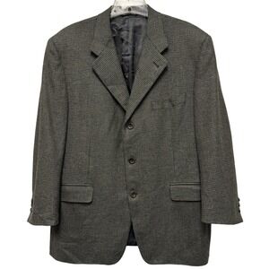 Canali Proposta Loro Piana Wool Cashmere Micro Check Blazer EU 52C US 42R Italy